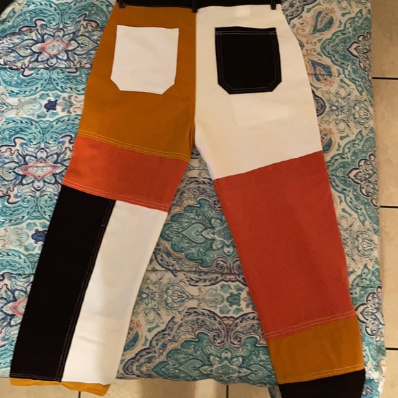 Men’s Patchwork Pants - Picture 2 of 3